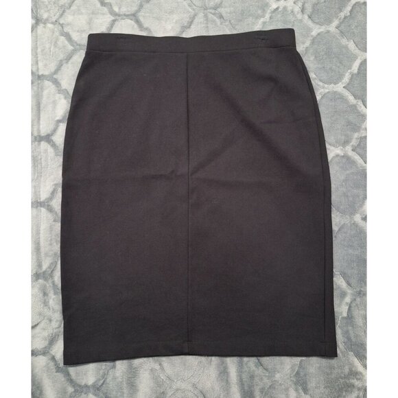 EUC Liz Claiborne Petite Black Pencil Skirt/Sz Petite Large - Picture 2 of 3